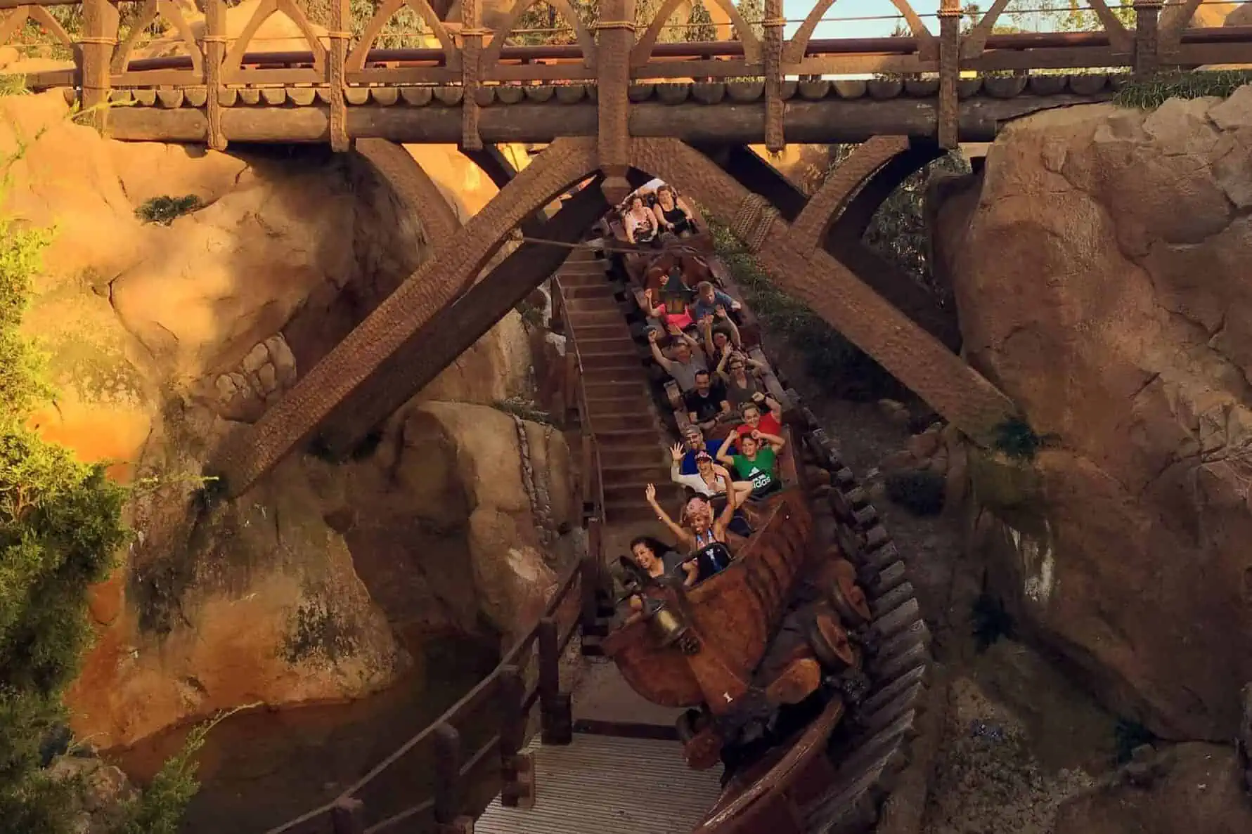 seven dwarfs mine train at walt disney world; magic kingdom itinerary